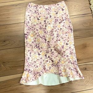 Anthropologie floral skirt
